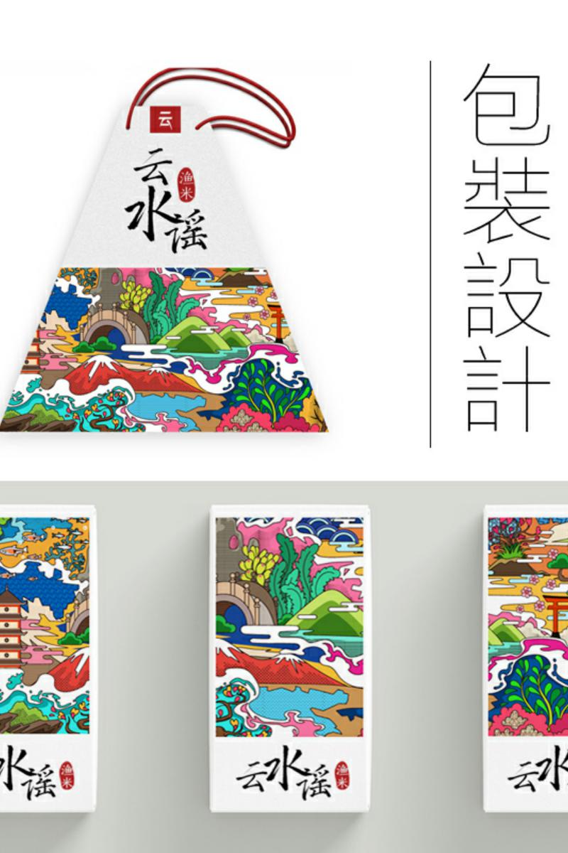 食品茶葉、大米與蜂蜜的包裝設計 手繪插畫在瓶貼與禮盒平面設計中的應用